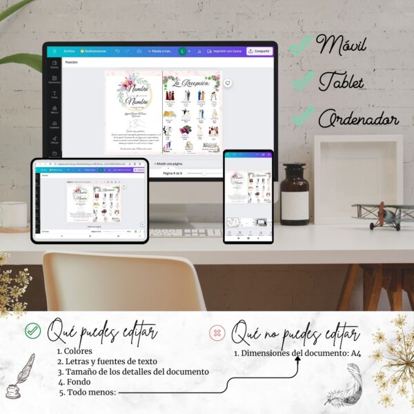 Edición multi-dispositivo Canva Programa de Recepción Opción 6 - Triunfonline